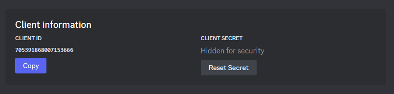 Client ID и Client Secret